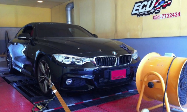 2013 BMW 420d F32 on dyno at Ritter Performance Tuning Thailand