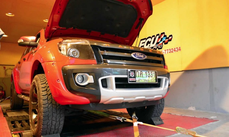 2014 Ford Ranger T6 on dyno