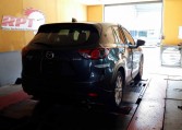 Rear of Mazda CX5 on Ritter Performance Tuning Dyno in Thailand