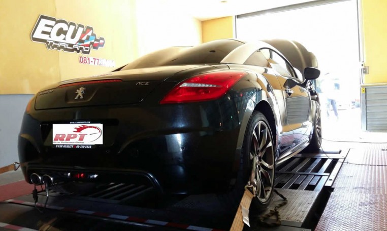 Peogeot RCZ 2013 on dyno at RPT Thailand for ECU Remapping