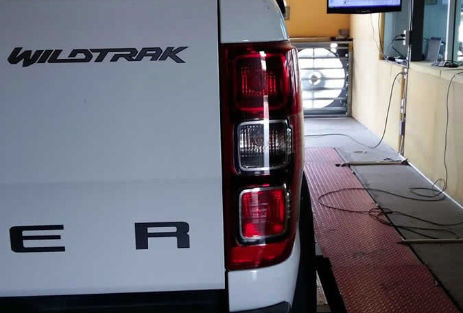 2014 Ford Ranger 3.2L rear on dyno