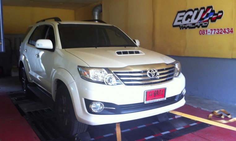 2015 Toyota Fortuner on dyno