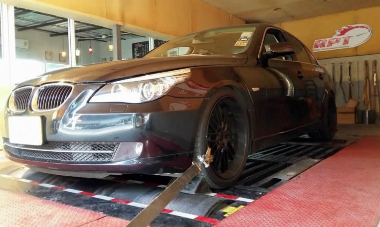 2007 BMW 520d E60 on dyno at Ritter Performance Tuning Thailand for Remapping