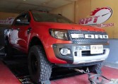 Ford Ranger 2012 on dyno for ECU Remapping at Ritter Performance Tuning Thailand