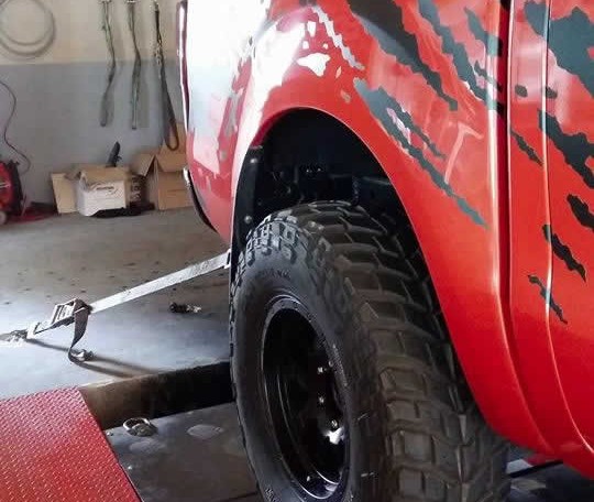 Ford Ranger 2012 on dyno at Ritter Performance Tuning Thailand