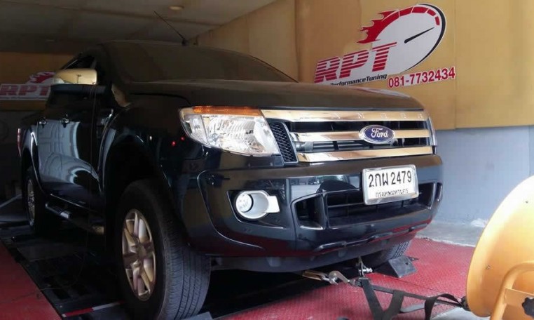 2013 Ford Ranger 2.2mt on dyno for ecu remap