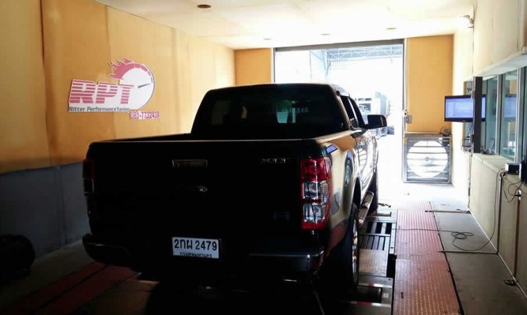 2013 Ford Ranger 2.2MT on dyno at Ritter Performance Tuning for ECU Remap