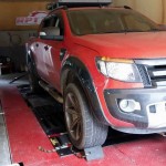 Ford Ranger 2013 T6 on dyno for ECU Remapping at Ritter Performance Tuning Thailand