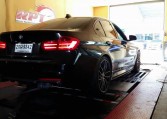 Rear view of 2013 BMW 320D F30 on dyno at Ritter Performance Tuning Thailand