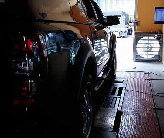 2014 Ford Ranger T6 on dyno at Ritter Performance Tuning Thailand