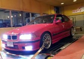 BMW 328i E36 1996 on dyno at Ritter Performance Tuning