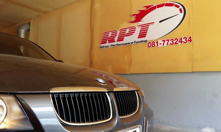 2006 BMW 320I E90 on dyno at Ritter Performance Tuning Thailand