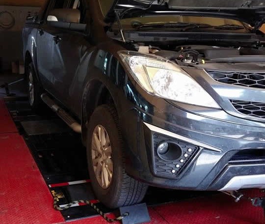 2013 Mazda BT50 at Ritter Performance Tuning Thailand for an ECU Remap