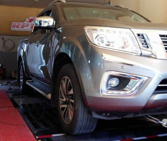 Nissan Navara NP300 2015 on dyno ready for ecu remapping