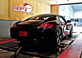 Porsche Cayman S 2010 on dyno at RPT Thailand