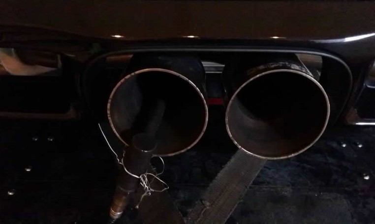 Porsche Cayman S 2010 exhaust on dyno at RPT