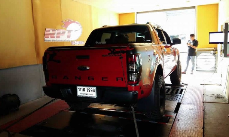 2012 Ford Ranger 2.2L on dyno at Ritter Performance Tuning Thailand