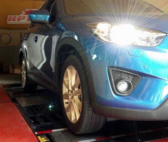 Mazda CX5 2014 on dyno for ECU Remapping at Ritter Performance Tuning Thailand