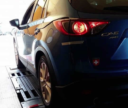 2014 Mazda CX5 on dyno for ecu remapping