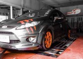 2010 Ford Fiesta 1.4L on dyno for ecu remapping